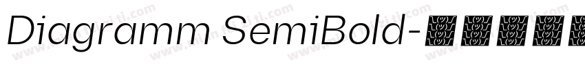 Diagramm SemiBold字体转换